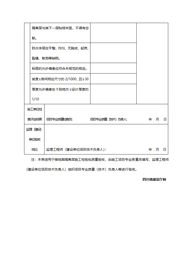 某楼地面隔离层检验批质量验收记录.doc第2页