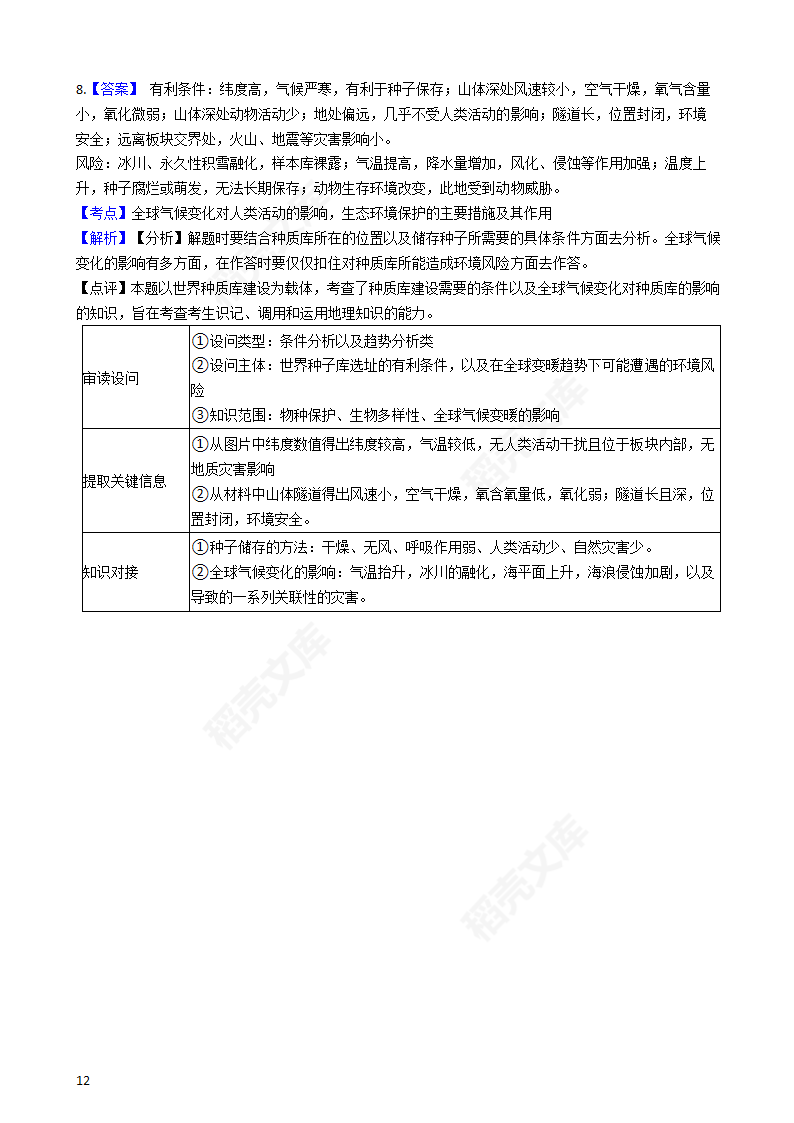 2018年高考文综地理真题试卷（全国Ⅰ卷）(学生版).docx第12页