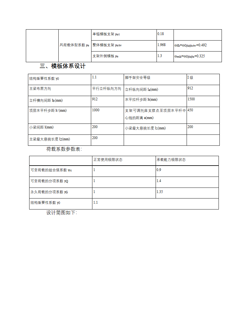 盘扣式支架模板计算书WORD版本可编辑.doc第2页