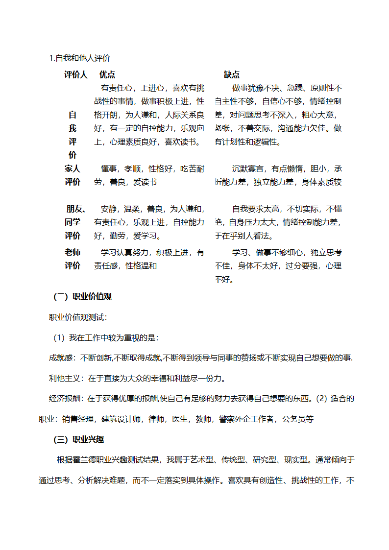 医学类专业职业生涯规划书.docx第4页