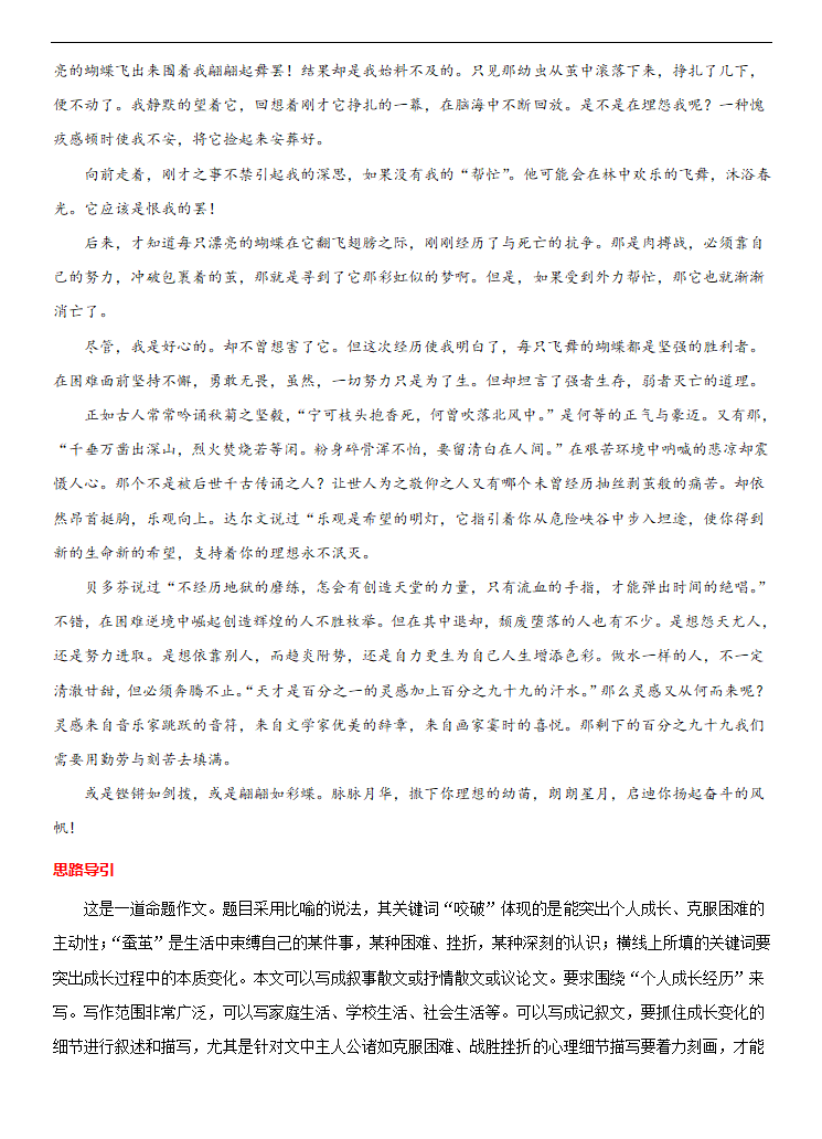 专题14 勤奋惜时-冲刺2021年中考作文满分之美文必备 教案.doc第11页