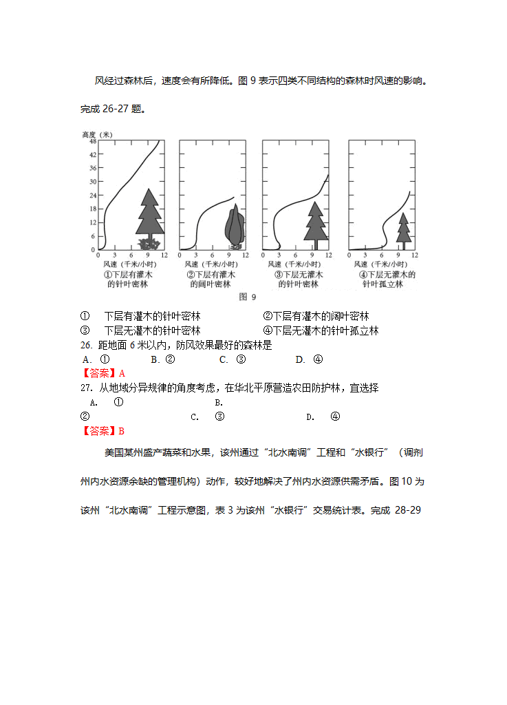 【地理】2012年高考真题——文综地理(安徽卷)解析版第2页