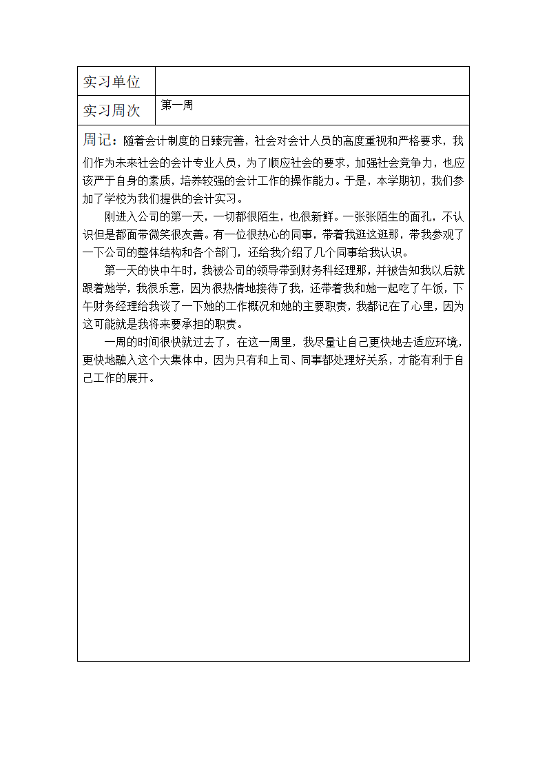 安阳工学院毕业实习周记第2页