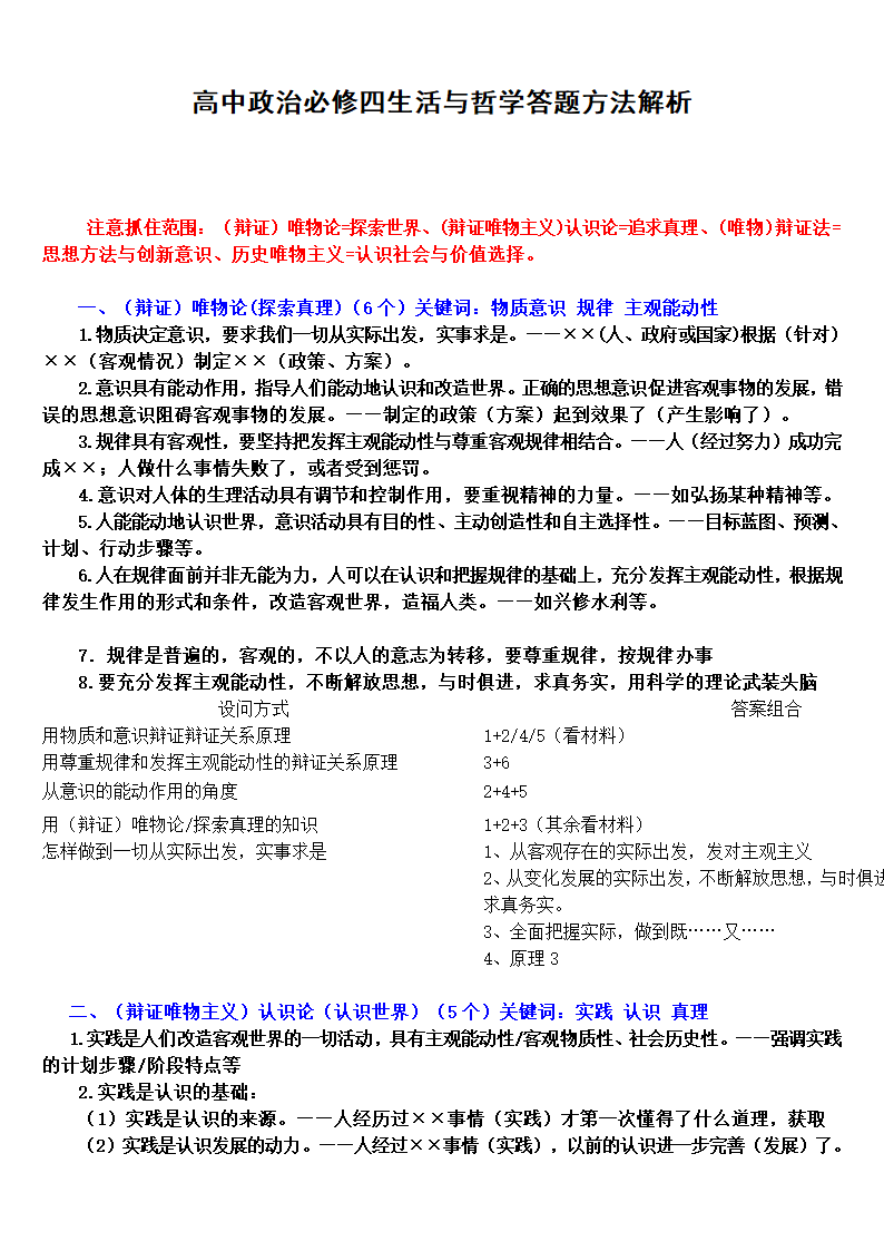 2021年高中思想政治  高中知识点总结 学案.doc第4页