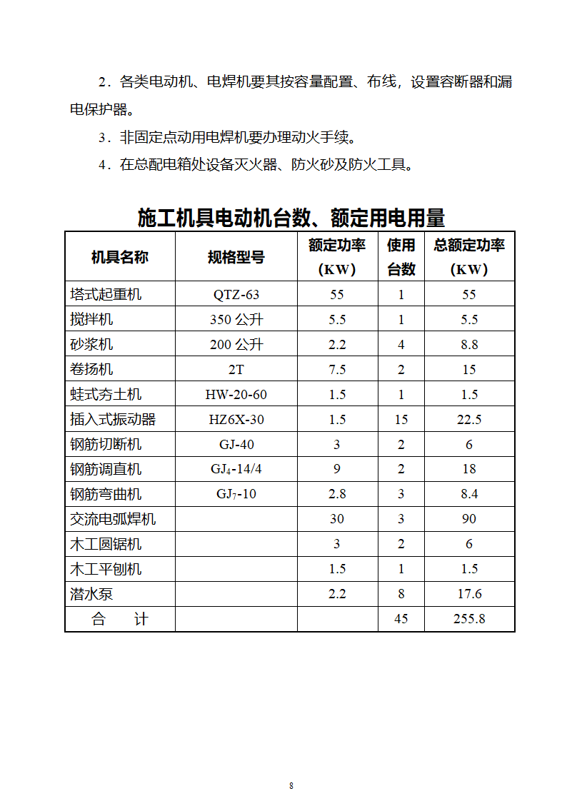 园林工程临时用电施工组织设计2003年5月16日.doc第8页