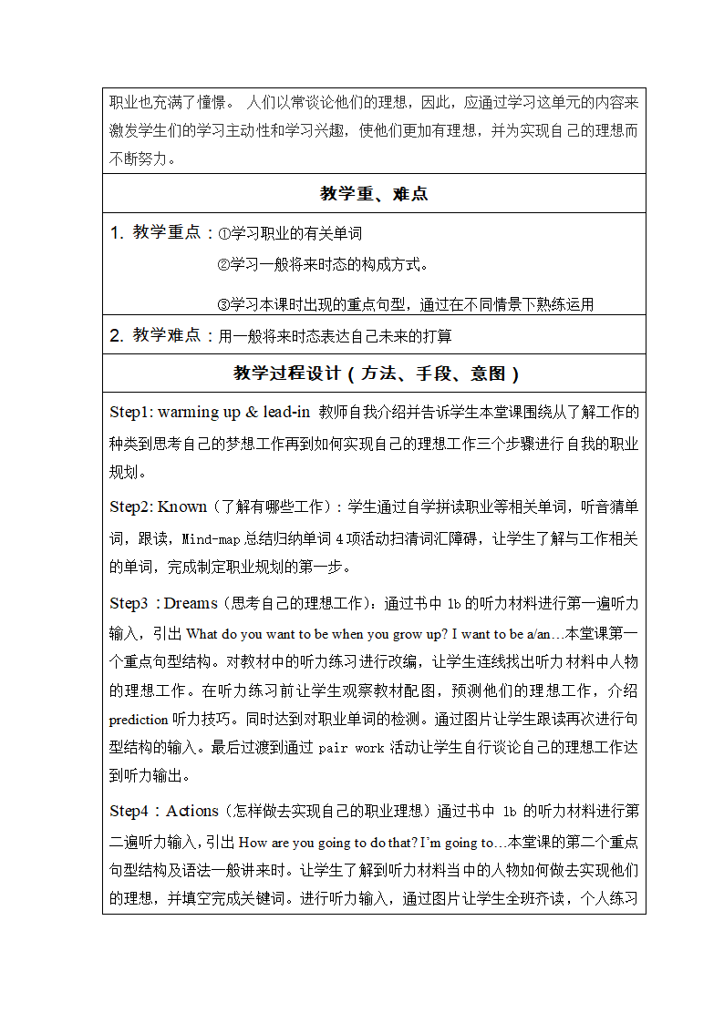 人教版八年级上册英语Unit 6  I'm going to study computer science.Section A 1a-2d 教案.doc第2页