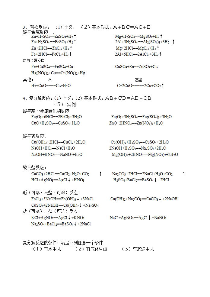 初中化学方程式及其相关知识点总结[上学期].doc第5页