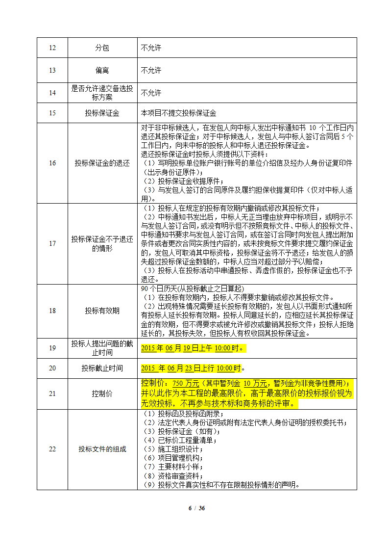 中粮香颂丽都项目改造工程施工竞标文件36页.docx第6页