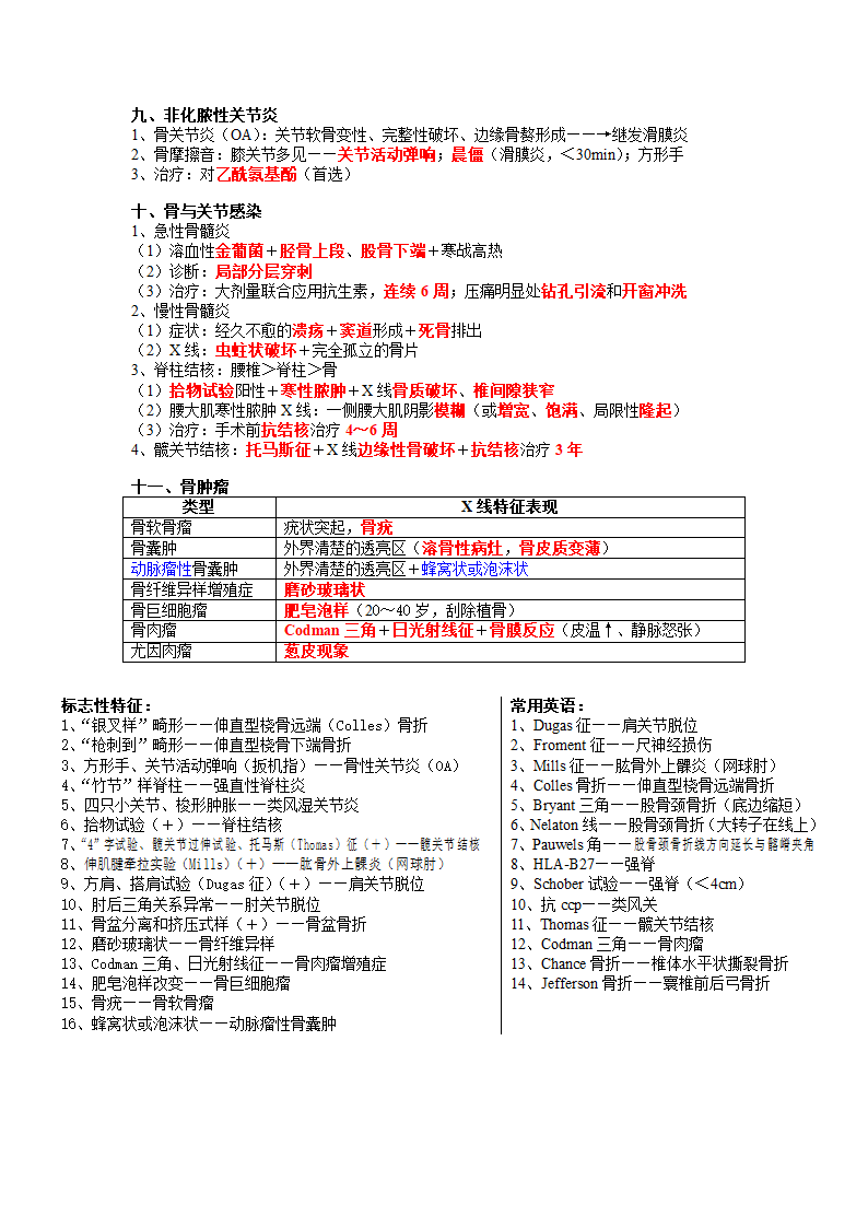 2018执业医师考试——运动系统笔记第3页