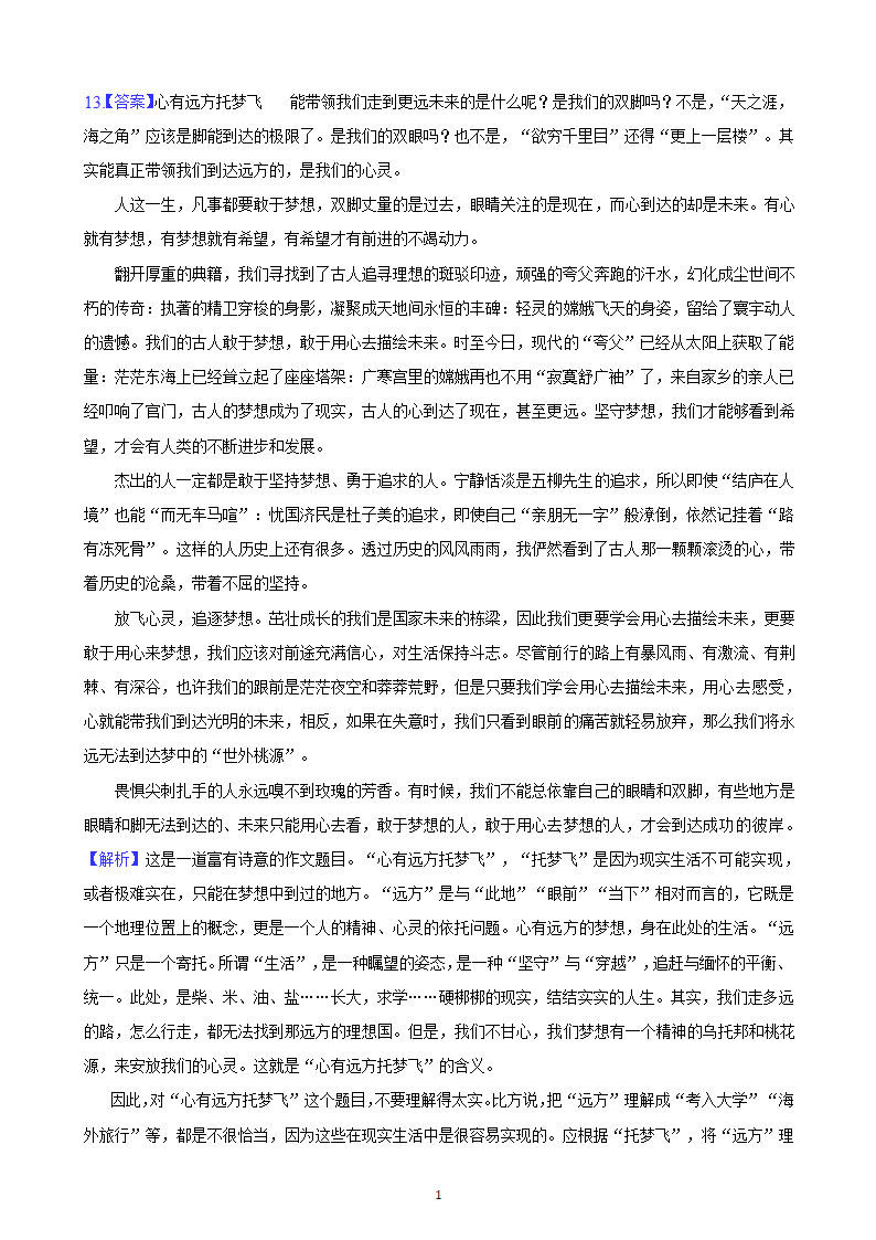 北京市2023年中考备考语文专题复习-作文题（含解析）.doc第17页