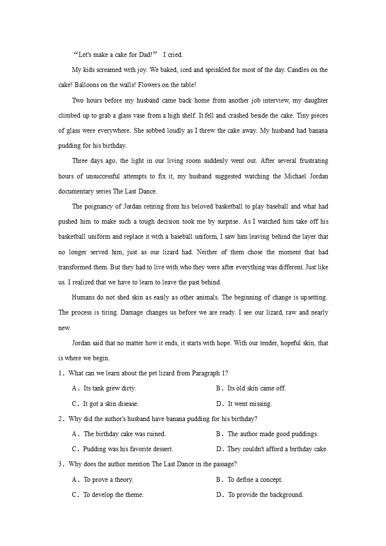 2022高考英语一轮基础复习人教版必修二 unit 4 Wildlife Protection（词汇+短语+句型+阅读）（含答案）.doc第5页