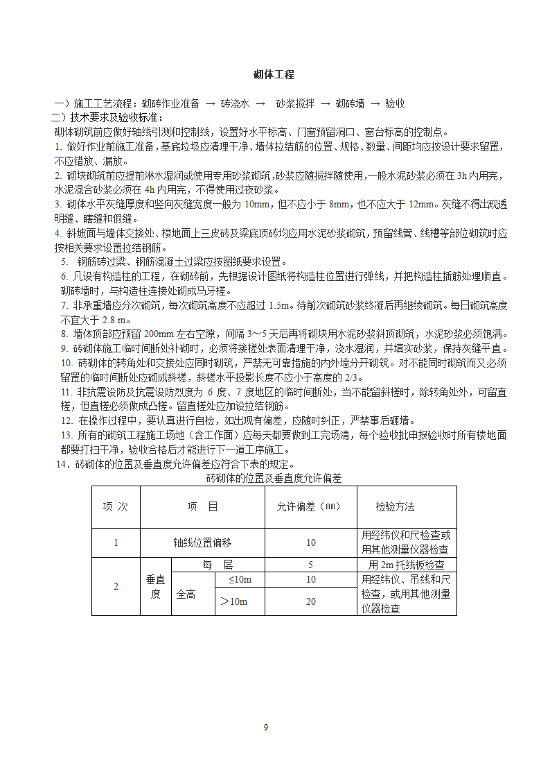 房屋建筑施工工艺流程及验收标准报告.docx第9页