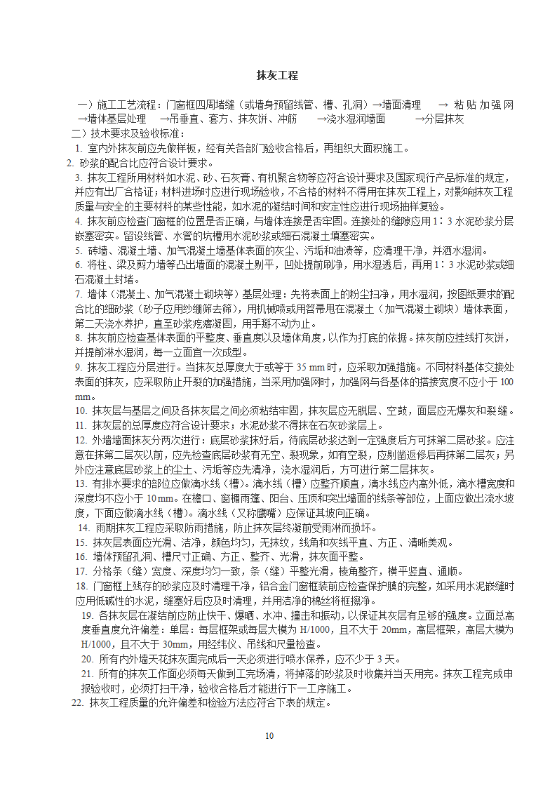 房屋建筑施工工艺流程及验收标准报告.docx第10页