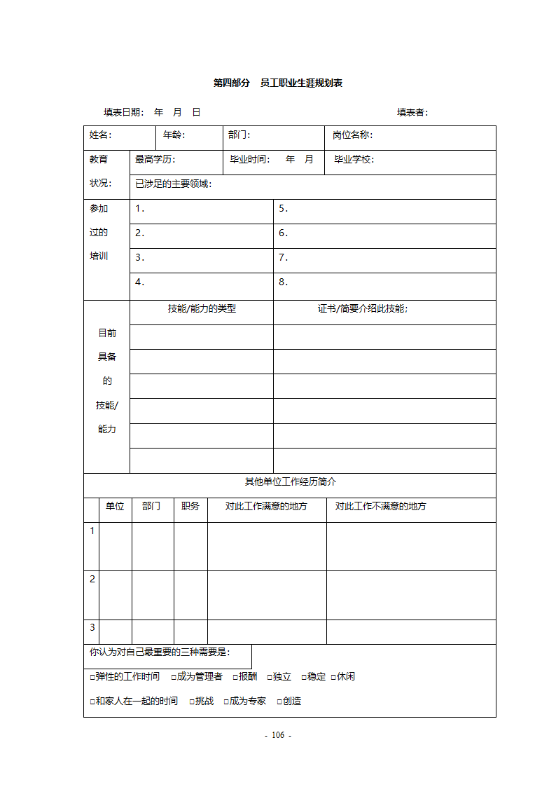 电子股份有限公司员工职业生涯设计.doc第11页