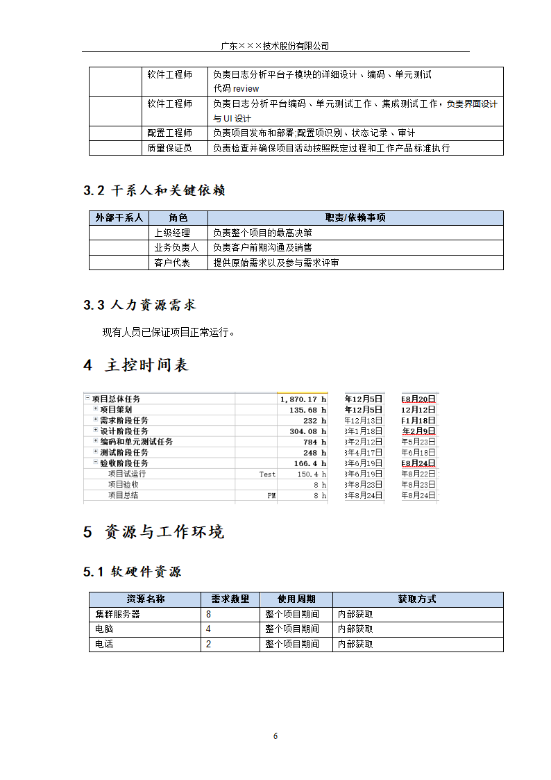 CMMI-门禁系统项目开发计划.docx第6页