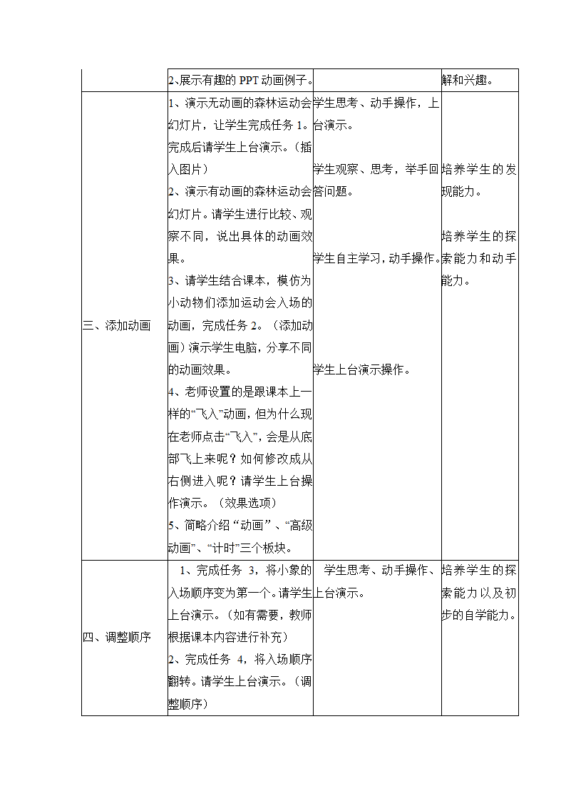 五年级下册信息技术 2.6让幻灯片动起来  教案  浙江摄影版 （新）.doc第2页