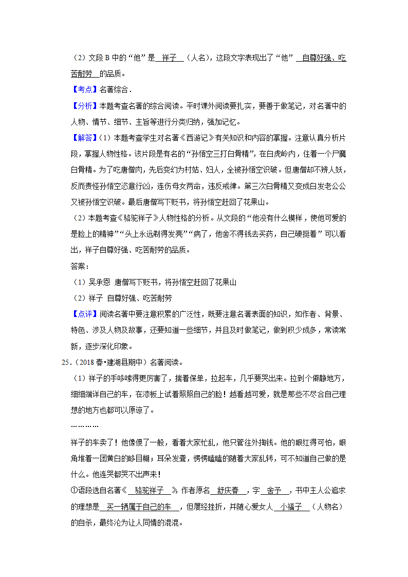 2023年中考语文复习热搜题速递之名著阅读（含答案解析）.doc第24页