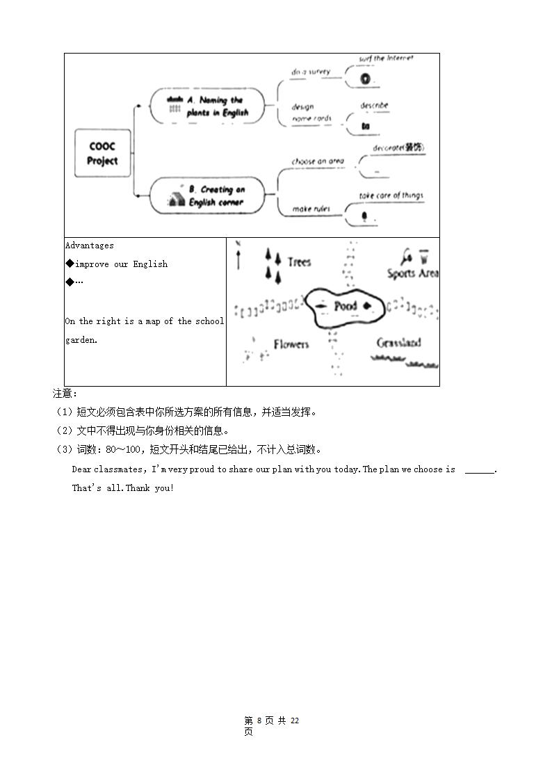 浙江省2022年各市中考英语真题分题型分层汇编 单词拼写&选词及语法填空&作文（Word版，含解析）.doc第8页