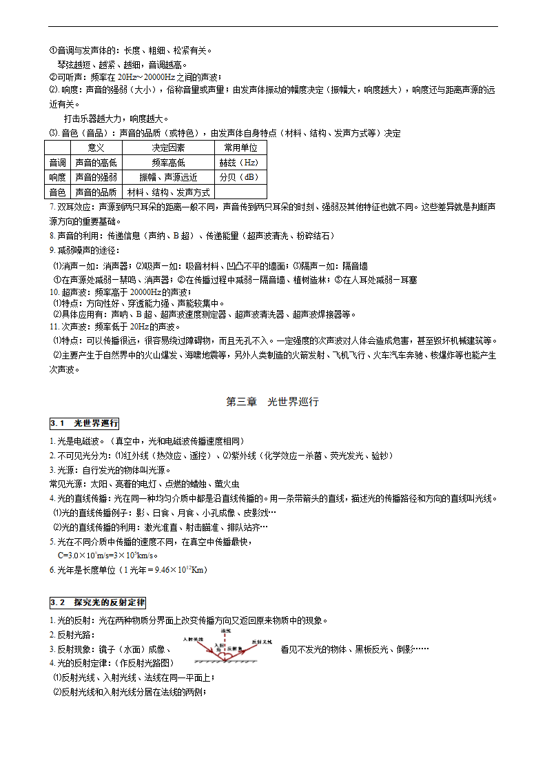 粤教沪科版8年级上册重要知识点训练.doc第3页