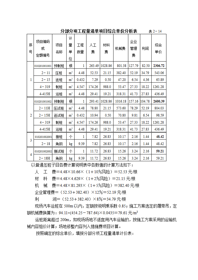 桩基础工程清单例题.doc第5页