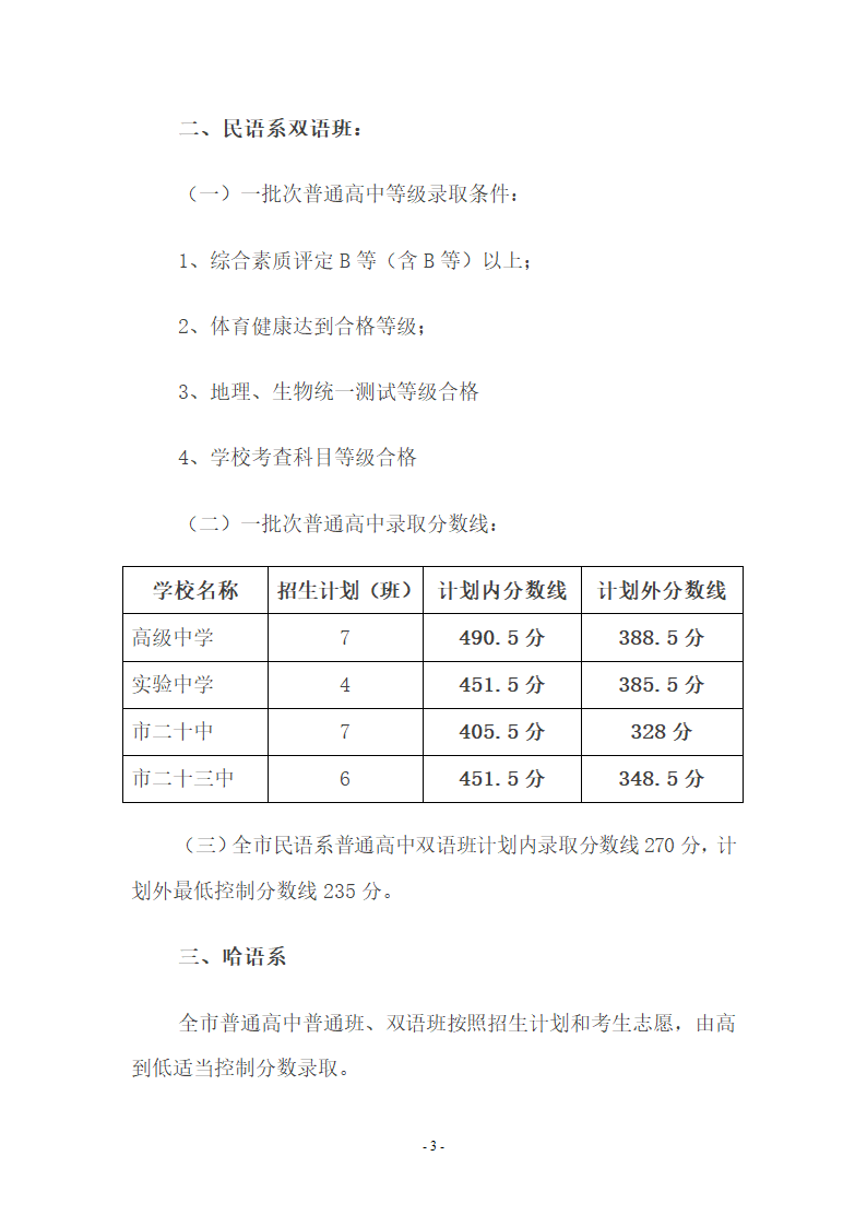 2012乌市中考分数线第3页