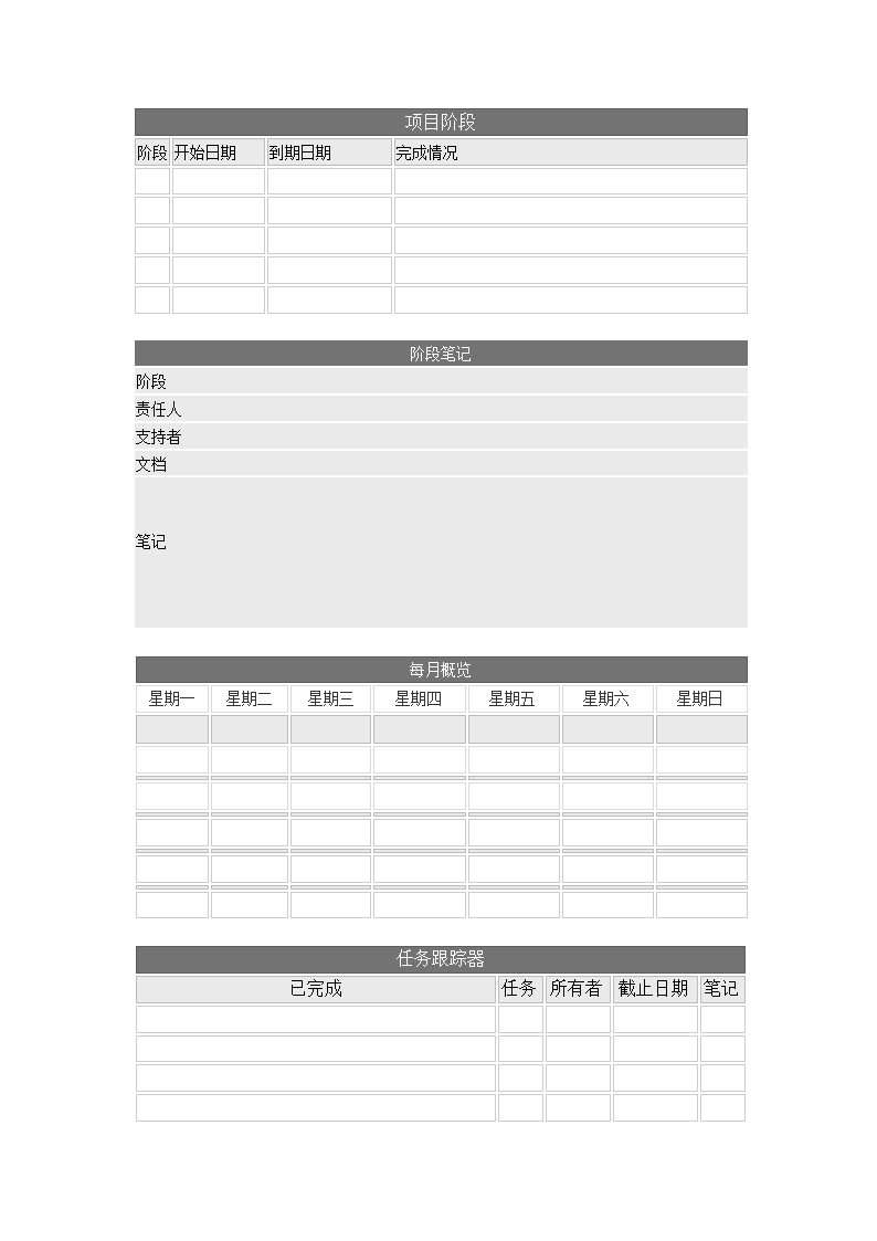 项目执行模板.docx第2页