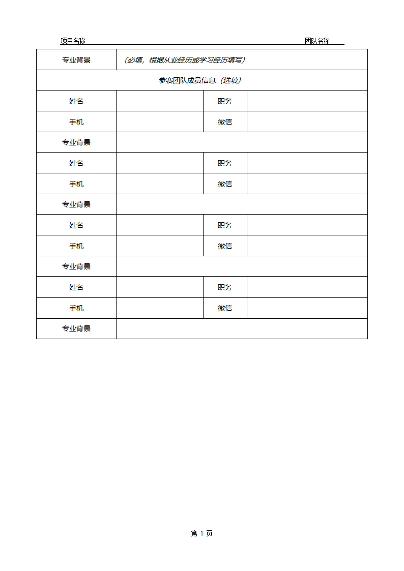 商业计划书模板.doc第2页