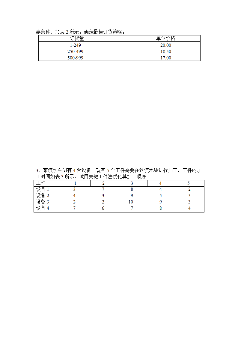 太原工业学院生产运作管理试题第4页