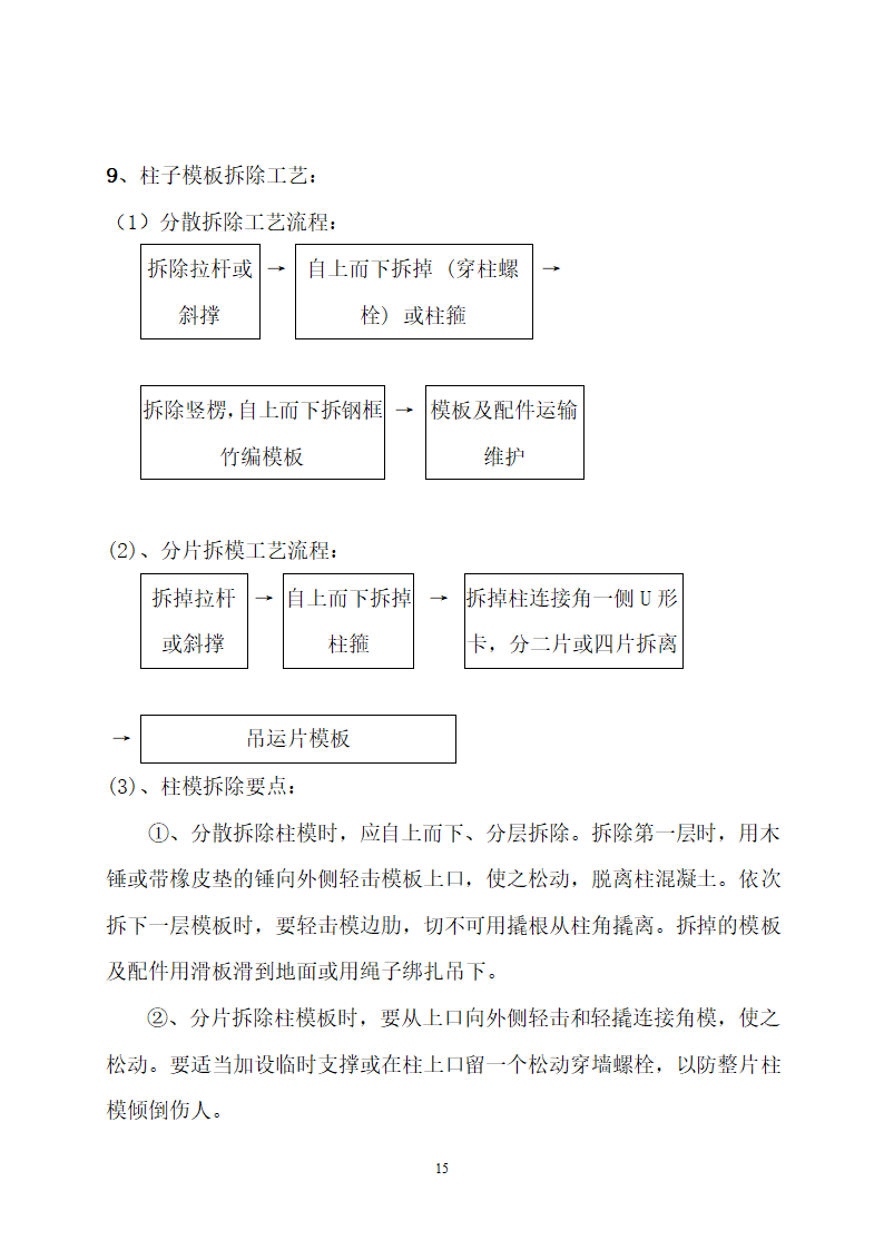 核心筒剪力墙结构体系民用住宅工程模板施工方案.doc第15页