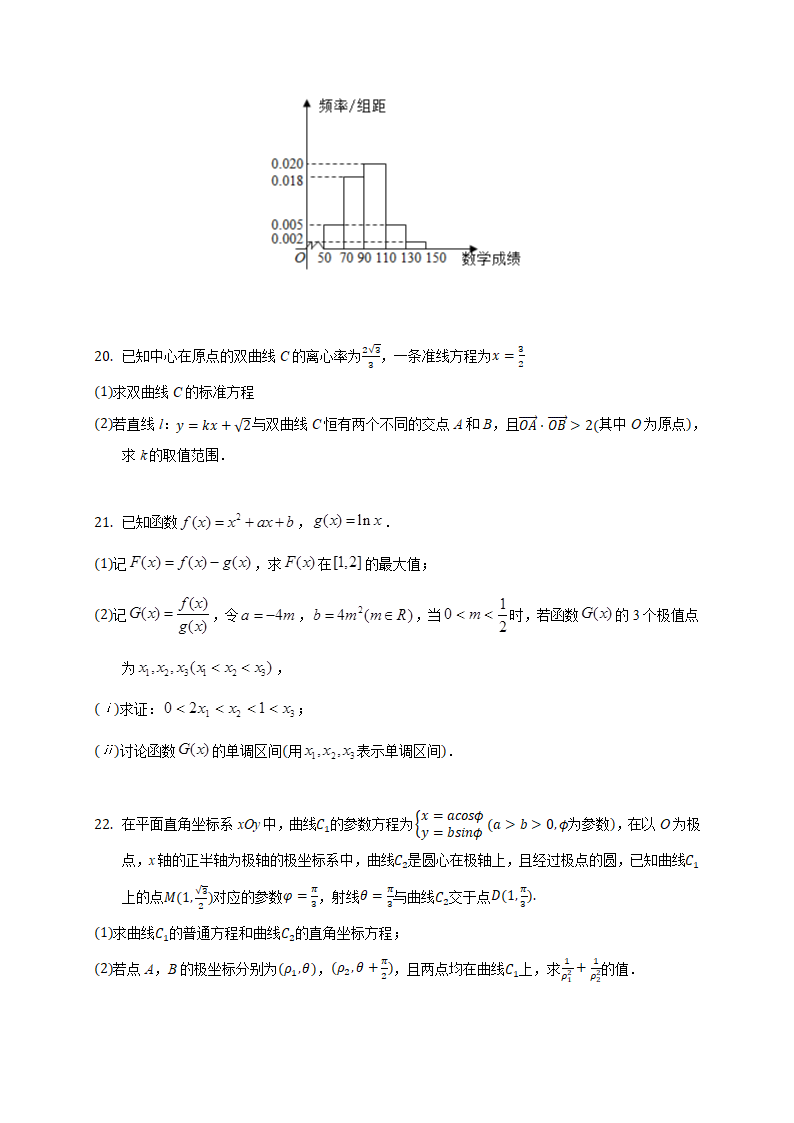 2021届河南省商丘市重点高中高考数学春季诊断性试卷(文科)(含答案解析)第4页