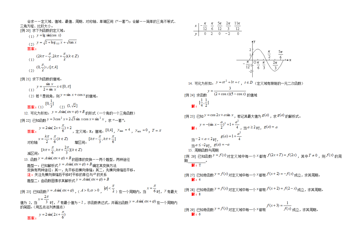 高中数学三角函数知识点汇总.doc第4页