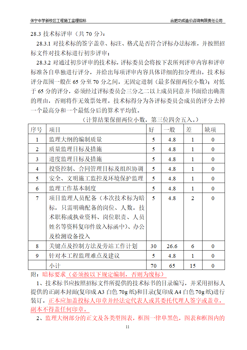 中学新校区工程施工监理招标招标文件.doc第11页