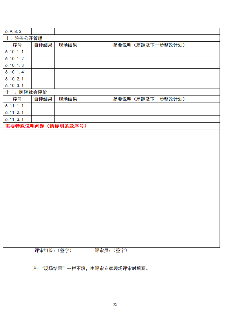 医院自评记录表(二级综合医院)第24页