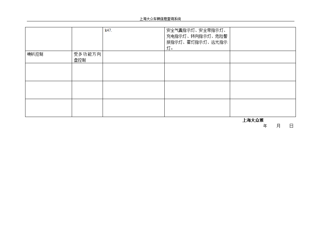 TOURAN车辆系统信息查询第10页