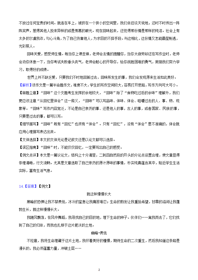 河北省2023年九年级中考备考语文专题复习：作文题（含解析及范文）.doc第25页