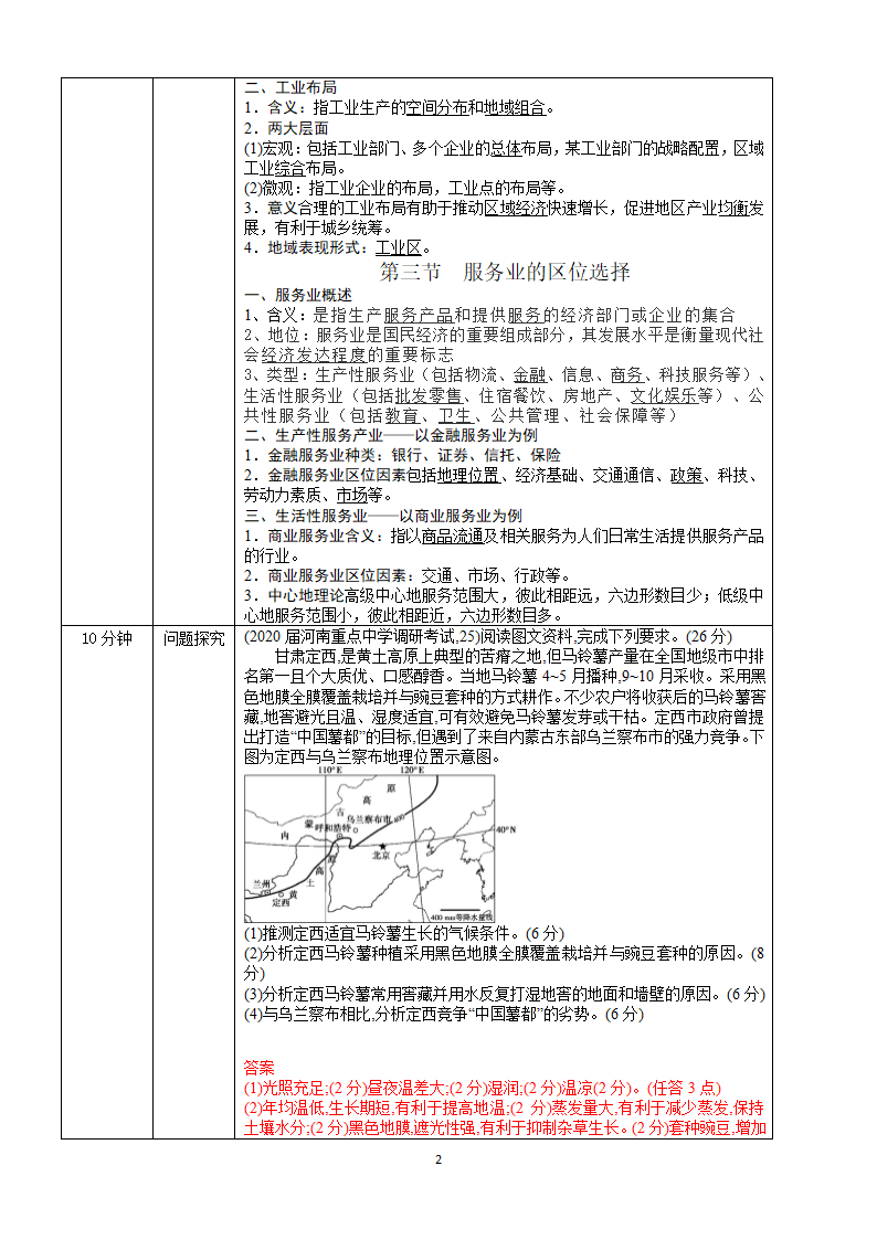 第三章 产业区位选择 复习教案.doc第2页