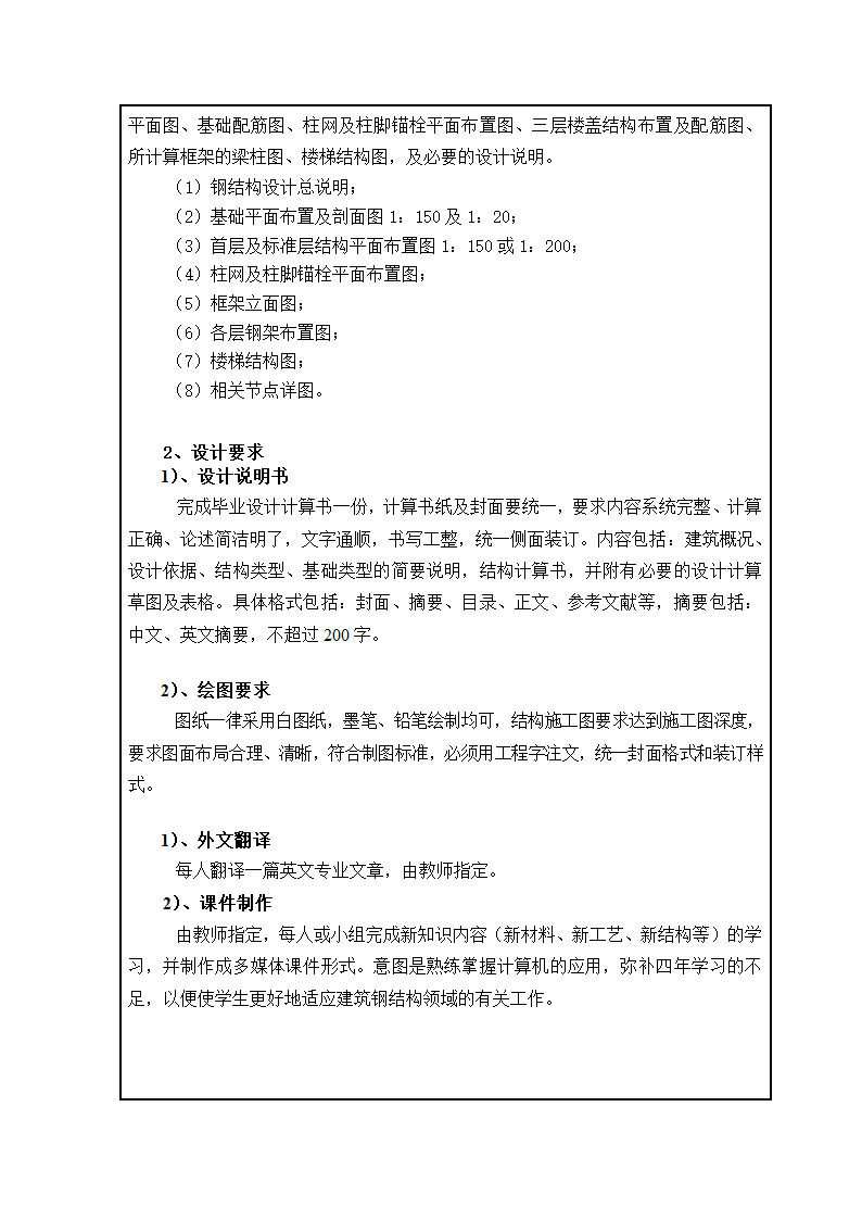 6层6048平米钢框架设计任务书宣化商业办公楼.doc第4页