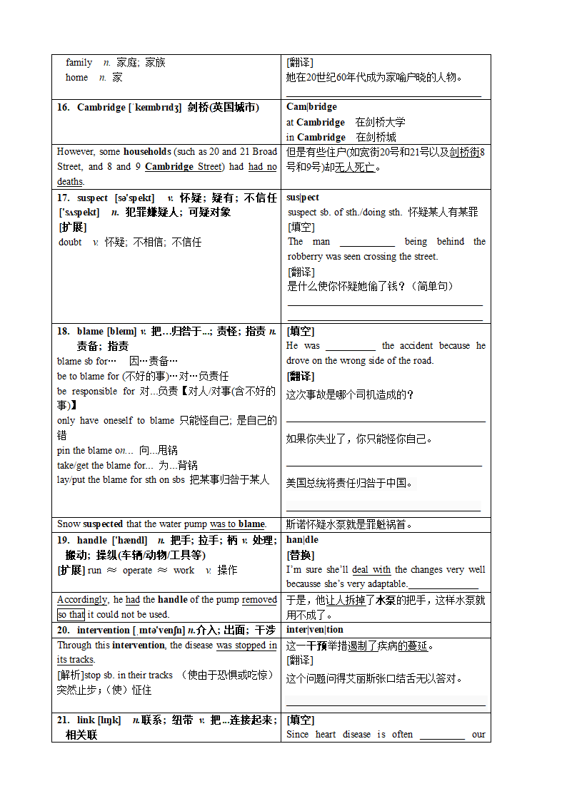 人教版（2019）选择性必修第二册 Unit 1 Science and scientists 词汇  讲义.doc第4页