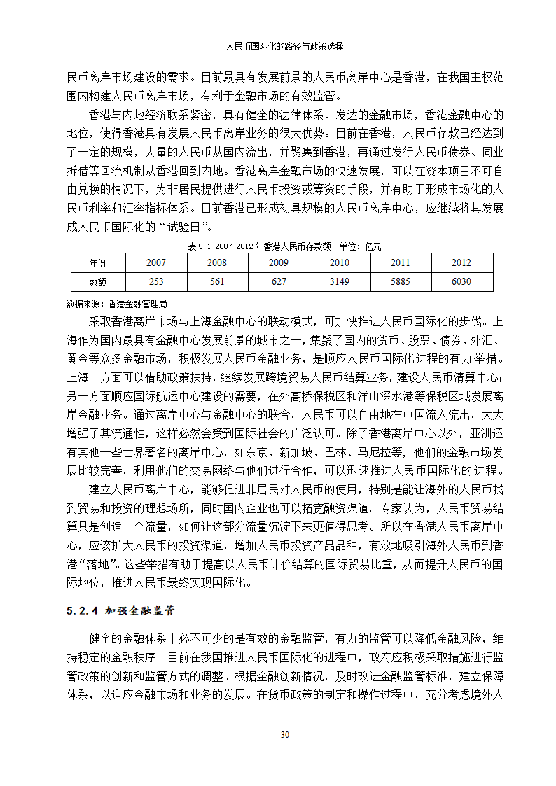 浅谈人民币国际化的路径与政策选择.doc第38页