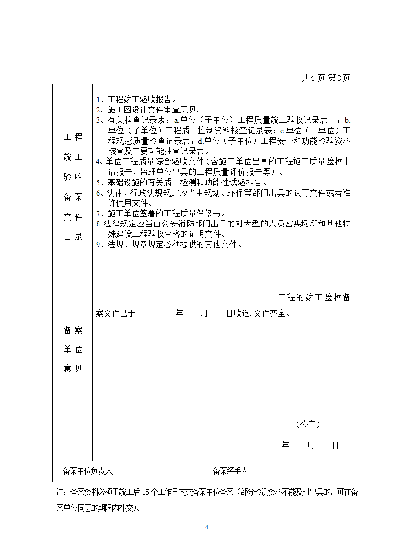 湖南省高速公路 房建工程竣工验收备案表.doc第4页