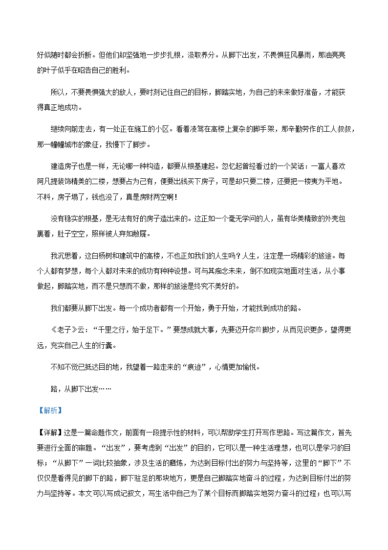 2020年福建省各地中考一模语文试题分类汇编：作文专题（含答案）.doc第10页