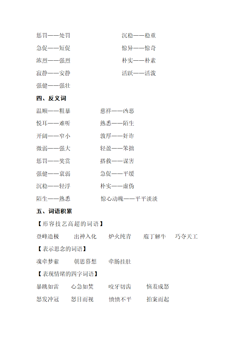 苏教版小学语文六年级上学期 教材知识点整理.doc第11页