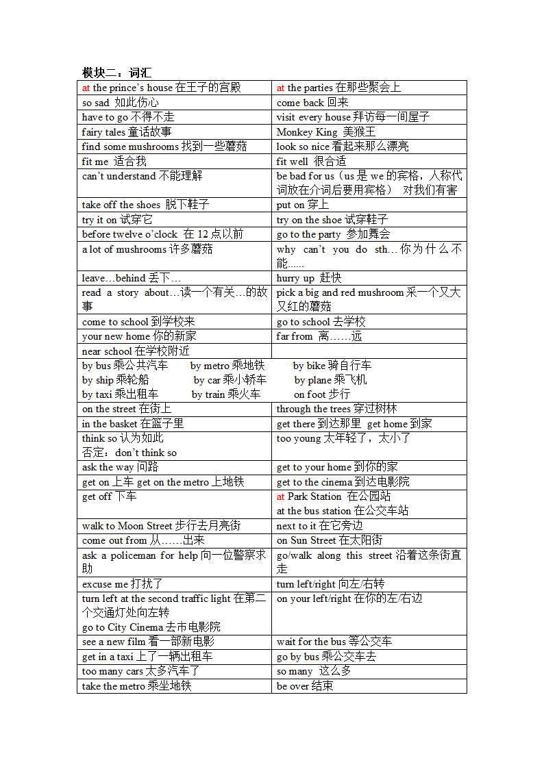 牛津译林版五年级下学期期中复习-知识点.doc第2页