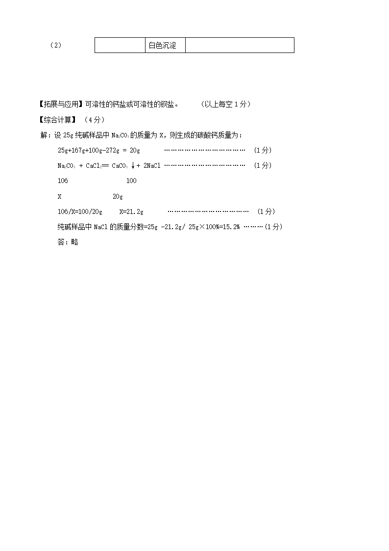 九年级化学下册 第11单元综合技能过关训练 新.doc第7页