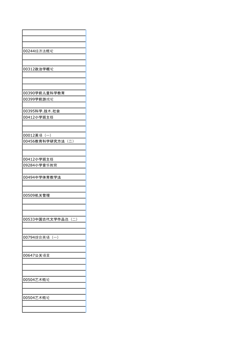 河南2013年下半年自考考试日程安排第22页