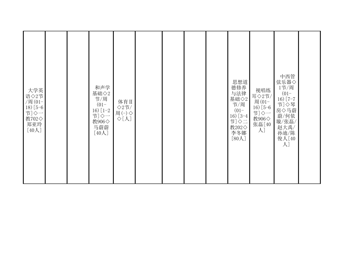 广东技术师范学院14-15第二学期课程表初稿音乐学院第15页