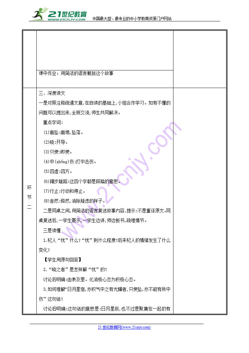 22 杞人忧天 教案.doc第2页