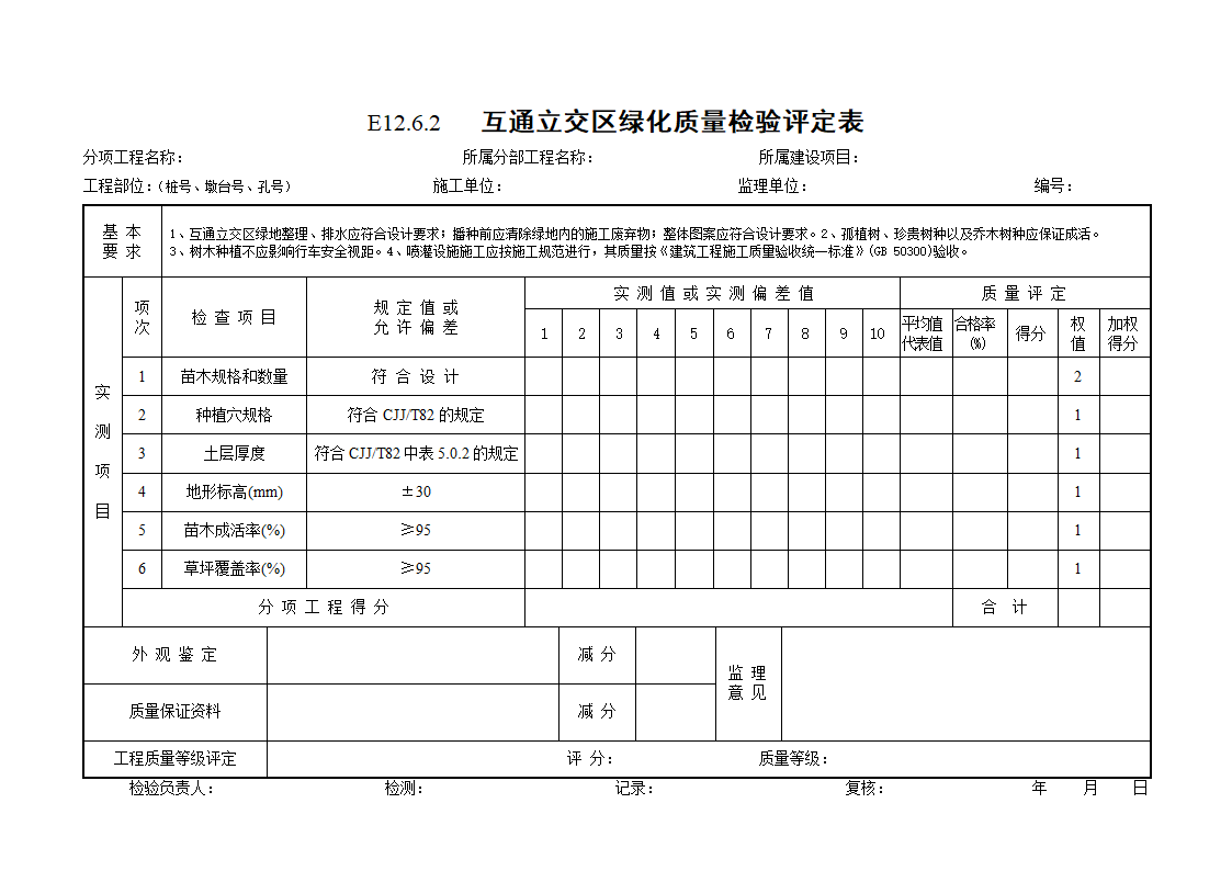 环保工程质量检验评定表.doc第5页