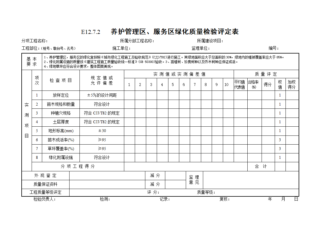 环保工程质量检验评定表.doc第6页