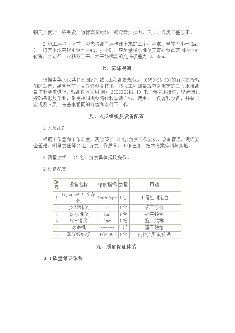 某工程现场测量方案doc.doc第9页